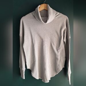 Aritzia BABATON Cowl Neck Waffle Knit SZ S